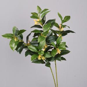 Meng Jie Artificial Osmanthus Branches <b>Vase</b> <b>Flowers</b> Plastic Wire Greenery Home Decor Wedding Props - Product Image 3