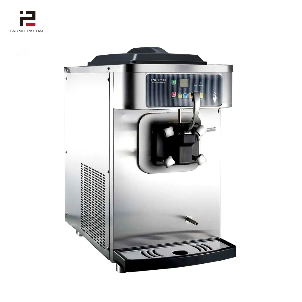 Pasmo S110F masa üstü yumuşak hizmet taşınabilir dondurma makinesi dondurma makinesi 220v küçük mini yumuşak ev dondurma makinesi