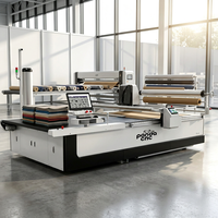Plotter de Corte Automático CNC de Cama Plana Multicapa PANDA para Telas de Prendas, Velocidad de 120m/min, Precisión de 0.5mm en el Motor/Bomba/Núcleo
