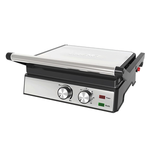 เตาย่างสแตนเลสแบบดิจิตอลแบบพกพาใช้ในบ้านเตาปิ้งย่างไฟฟ้าเตาปิ้งย่างไฟฟ้าแบบ Panini แบบกด - Product Image 1