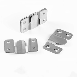 Stainless Steel <b>Concealed</b> M-Shaped Mounting Hook for Furniture Cabinet-Silver Modern Simple Design Durable & Easy Installation - Product Image 3
