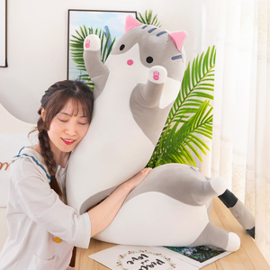 Giocattoli di peluche personalizzati, gatti lunghi a forma di cuscino, peluche morbido animale. Per poggiatesta per bambini, bambola, compagno di giochi. - Product Image 6