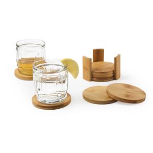 Juego de 6 Posavasos de Bambú Excelsa Eco Living, 10xH7x10 cm, Accesorios Naturales para Bebidas, Hechos en China - Product Image 2