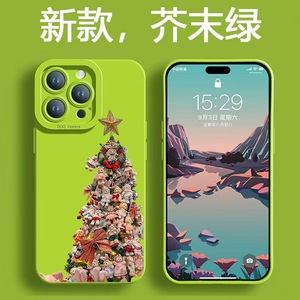 Ốp điện thoại <span class=keywords><strong>iPhone</strong></span> trong suốt in hình nhân vật hoạt hình dễ thương Giáng sinh, ốp điện thoại <span class=keywords><strong>iPhone</strong></span> 17, ốp điện thoại gương, cặp đôi mới - Product Image 2