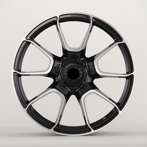 Rines de Aleación de Aluminio Forjado en Negro Brillante para Autos, de 16-24 Pulgadas, 5x130, con Radios Modificados para 992 Turbo - Product Image 2