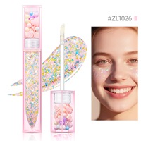 Fard à paupières liquide personnalisé avec logo, faible MOQ, marque privée, fard à paupières pailleté, maquillage