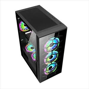 ¡Caja de PC para juegos Herder, gabinete de computadora Gamer de Torre media de refrigeración de <span class=keywords><strong>CPU</strong></span> RGB de alta calidad en Stock! - Product Image 1