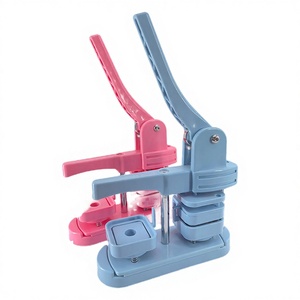 Manual Plastic 50mm Square Badge Magnet Maker Machine Lightweight Compact DIY Label Pin Making Equipment - Product Image 3