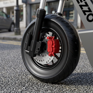 Roue avant de trottinette électrique en alliage d'aluminium F8 avec roulement à billes et technologie de frein à disque - Product Image 2