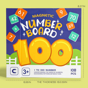 Material Escolar para Educación en Casa, Juguetes Educativos <span class=keywords><strong>de</strong></span> Matemáticas, Tabla <span class=keywords><strong>de</strong></span> Multiplicación <span class=keywords><strong>de</strong></span> 100 Números, Juego <span class=keywords><strong>de</strong></span> Mesa <span class=keywords><strong>de</strong></span> Multiplicación Montessori - Product Image 6