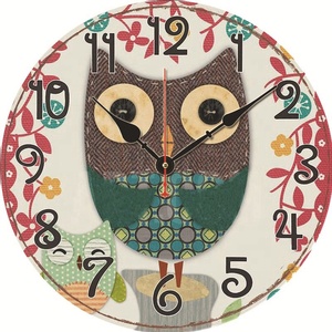 10 "12" 14 "16" MDF gỗ ODM Đồng hồ nhà bếp động vật tùy chỉnh trang trí nội thất Đồng hồ treo tường - Product Image 3