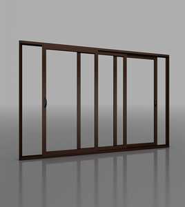 Venta al por mayor 3 pistas ventana corredera de aluminio balcón ventana corredera último diseño de ventana corredera - Product Image 5