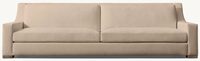 Canapé en tissu moderne et luxueux, minimaliste, grand canapé rembourré 3/4 places, assise profonde, canapé de salon pour villa et hôtel