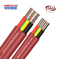 100M/Rolle AS/NZS Standard PVC-isoliertes 0,75mm 1mm 1,5mm 2,5mm 4mm 6mm 10mm 3-adriges Elektrisches Flexibles Flachkabel