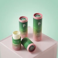 Tabung Lip Balm Kertas Kraft Ukuran Khusus Bebas Plastik Biodegradable Dapat Didaur Ulang Wadah Kosong untuk Krim Wajah Deodoran Padat