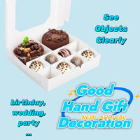 Cajas de chocolats personnalisées boîte à truffes en forme de cœur cadeau de luxe petite boîte de chocolat séparateurs biscuits boîtes d'emballage alimentaire cadeaux