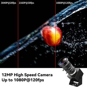 เว็บแคม USB 12MP 4K 1080P 120fps กล้องความเร็วสูง ซูมแบบแมนนวล 10 เท่า (5-50 มม. CS-Mount) ถ่ายภาพระยะใกล้, เว็บแคม UVC สำหรับพีซีแบบเสียบใช้งานได้ทันที - Product Image 3