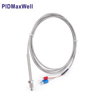 M8, 1/2"BSP, 1/4"BSP, 1/4"G Edelstahl Schraubtyp K J Thermoelement PT100 Industrieller Temperatursensor Anpassbar ODM