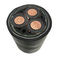 Câbles électriques 1C ou 3C, 70mm, 11kv, CU/XLPE/PVC, 3x95 mm2, 3x185 mm2, 3x240 mm2, chine
