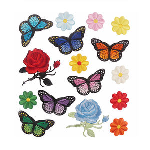 Vente en gros de patchs en fer brodés personnalisés 3D <span class=keywords><strong>Bonny</strong></span> Flowers pour sacs vêtements accessoires tissu sergé PVC matériel-Fabricants - Product Image 1