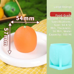 Moule à gâteau et à crème glacée en silicone en forme de fruits, moule à dessert flexible, outil de cuisson pour boissons froides et desserts de fête DIY - Product Image 3