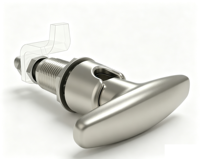 Loquet de compression E3, boîtier de verrouillage en acier inoxydable, commande manuelle, poignée en T, espacement fixe ou réglable, taille 19,1 mm