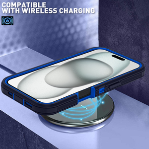 Coque de protection antichoc Armor Defender pour iPhone 17 16 Pro Max 13 12 <span class=keywords><strong>Mini</strong></span> 15 14 Plus 16E 17 Air, en PC rigide + TPU avec support - Product Image 4