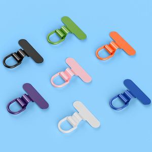 Ultra-Thin Mini Stainless Steel <b>Phone</b> Accessories Kit Lanyard Pad Silent Hole Clip Metal Back Sticker and Side Hanging Connector - Product Image 1