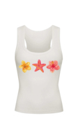 Top long sans manches pour femme, été, col croisé, fait main, orné de perles et de strass, paillettes, respirant, devant