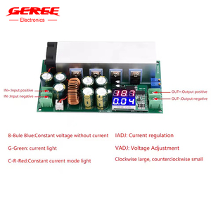 GEREE 600W/20A ad alta potenza regolabile DC12V/24V/48V modulo di alimentazione Step-down con Display di tensione <span class=keywords><strong>Ampere</strong></span> <span class=keywords><strong>convertitore</strong></span> DC2.5 ~ 50V - Product Image 2
