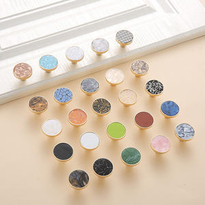 Poignée en alliage de zinc style nordique moderne américain, à trou unique, petite coquille de nacre, durable, pour <span class=keywords><strong>commode</strong></span> de chambre, cuisine, salon - Product Image 1