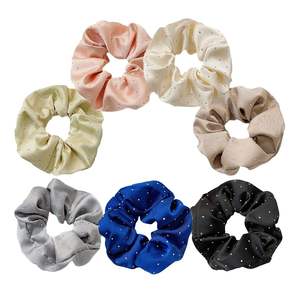 Coletero de satén con diamantes de imitación y pedrería para mujer y niña, con embalaje de cartón, a la moda y brillante - Product Image 1