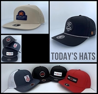 Grosir kustom Logo bordir kualitas tinggi 5 Panel topi ayah poliester olahraga Gorras Laser lubang potong Digital dicetak topi bisbol