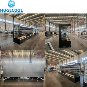Congélateur Commercial Hugecool, Vitrine Réfrigérée Ouverte Multi-niveaux pour Supermarché, Réfrigérateur à Rideau d'Air pour Viandes, Légumes, Fruits LH-L R - Product Image 6