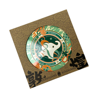 Sous-verres en Kraft durables emballage boîtes en papier boîtes-cadeaux pour tasse en céramique tapis tasse emballage avec fenêtre découpée