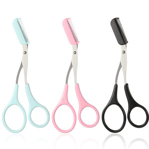 Tijeras profesionales de fábrica para cejas para mujeres, herramienta de belleza, tijeras para cejas con peine - Product Image 1