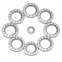 304 316 Stainless Steel Internal Serrated Lock Washer Star Washers Anti-Loosening Metric Fastener Hardware Supply Wholesale