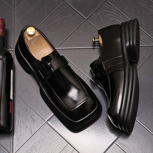 <span class=keywords><strong>Scarpe</strong></span> da Uomo Formali per Lavoro, Hotel, Tempo Libero, Affari, Ricevimento, in Pelle Nera, Nuova Collezione - Product Image 4