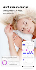 Nuevo anillo inteligente de cerámica Popular para la salud Pasos NFC Seguimiento de calorías Monitoreo del ritmo cardíaco del sueño Anillo inteligente deportivo - Product Image 6