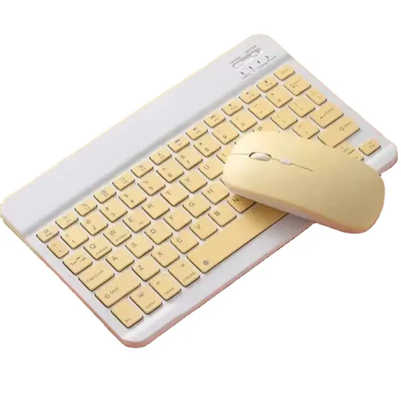 New Arrival Candy Color Wireless Keyboard Mouse Combos Portable Design Standby For iPad mobile iphone