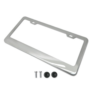 Cadre de plaque d'immatriculation personnalisé en acier inoxydable, support de plaque d'immatriculation standard américain pour voiture - Product Image 1