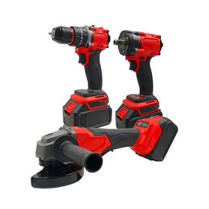 Factory Wholesale Lithium-ion Brushless 13mm Impact <b>Drill</b> Hammer Angle Power Tool Set High Power Auto Repair Tool Set - Product Image 2