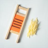 Professionele handmatige mandoline snijmachine groentesnijder 4,0 mm extra grote julienne snijder massief houten doos voor ui en aardappel
