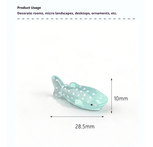 ของตกแต่งเรซิ่นรูปปลาวาฬทะเลใส ของประดับตกแต่งจิ๋ว รูปแบบภูมิทัศน์ขนาดเล็ก ของตกแต่งรูป<span class=keywords><strong>สัตว์</strong></span>ทะเลเมดิเตอร์เรเนียน - Product Image 6