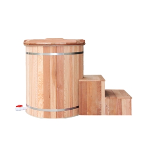 Bain de glace thérapeutique en bois avec refroidisseur et filtre - Product Image 5