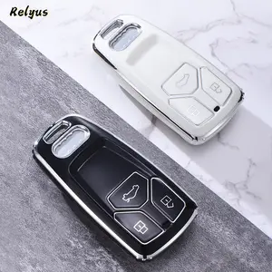 Soft TPU Car Remote Key Case Cover Shell Fob per Audi A4 B9 A5 A6L A6 S4 S5 S7 8W Q7 4M Q5 TT TTS RS Coupet Syling accessori