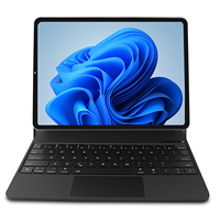 Kabellose Magic Keyboard Hülle für Tab iPad Air 13 M2 M3 iPad Pro 12.9 3./4./5./6. Generation Mit Multi-Touch-Trackpad Beleuchtete Tasten