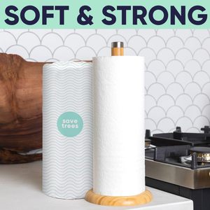 Bamboo Fabric Wholesale Washable Bamboo Wipes 100% Reusable <b>Kitchen</b> Bamboo <b>Paper</b> Towel Roll - Product Image 2