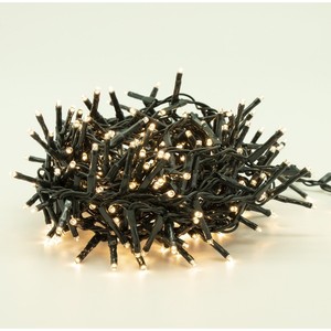 180 luces LED navideñas, blanco cálido, funcionan con pilas, 9+0.3 m, cable verde - Product Image 1