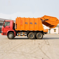 Compacteur arrière de 3 à 5 tonnes, 6x4, boîte de vitesses manuelle diesel, compartiment de 6 m, moteur Euro 2, transport de déchets urbains